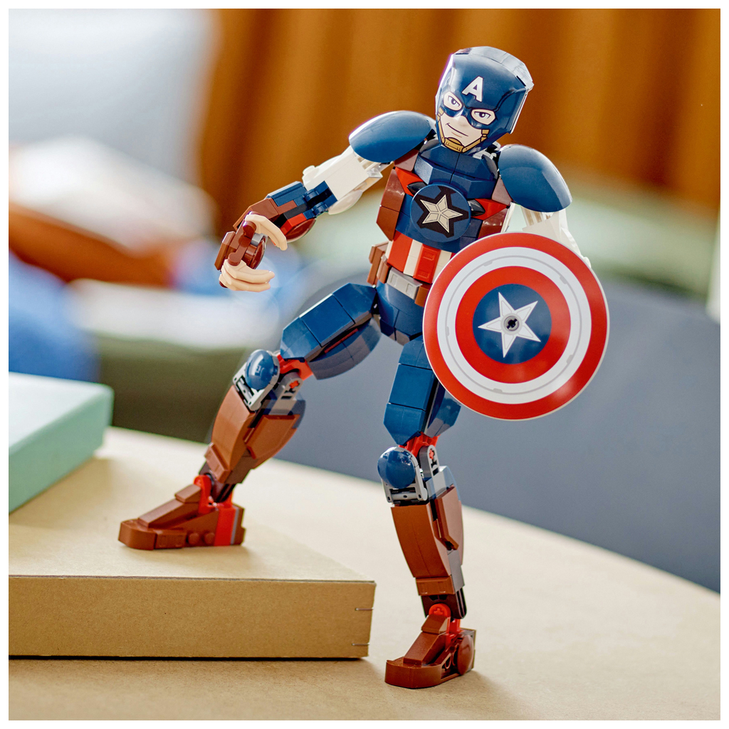 Конструктор LEGO Marvel Фігурка Капітана Америка для складання 310 деталей (76258) - зображення 5