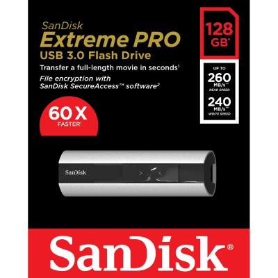 USB флеш накопичувач SanDisk 128GB Extreme Pro USB 3,0 (SDCZ88-128G-G46) - зображення 6