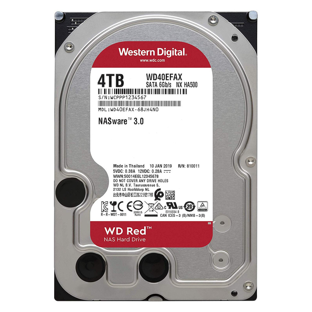Жорсткий диск 3.5" 4TB WD (# WD40EFRX #) - зображення 1