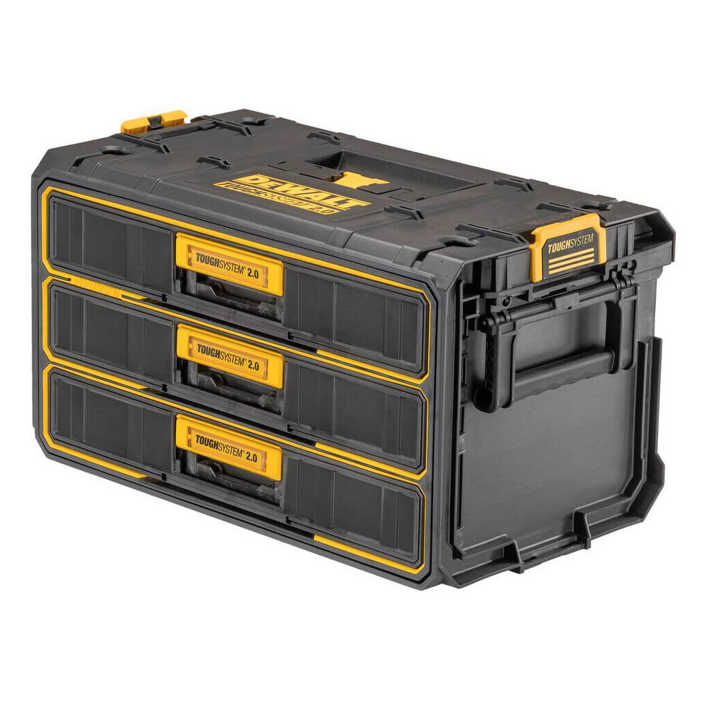 Ящик для інструментів DeWALT TOUGHSYSTEM 2.0, 555х355х305 мм., модуль на 3 ящики (DWST08330-1) - зображення 2