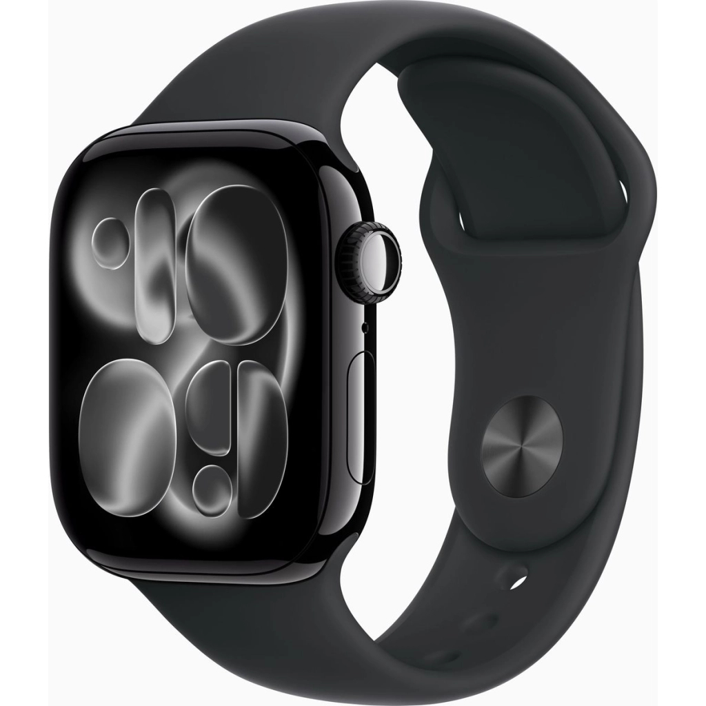 Смарт-годинник Apple Watch Series 11 GPS 42mm Jet Black Aluminium Case with Black Sport Band - M/L (MEQU4RK/A) - зображення 1
