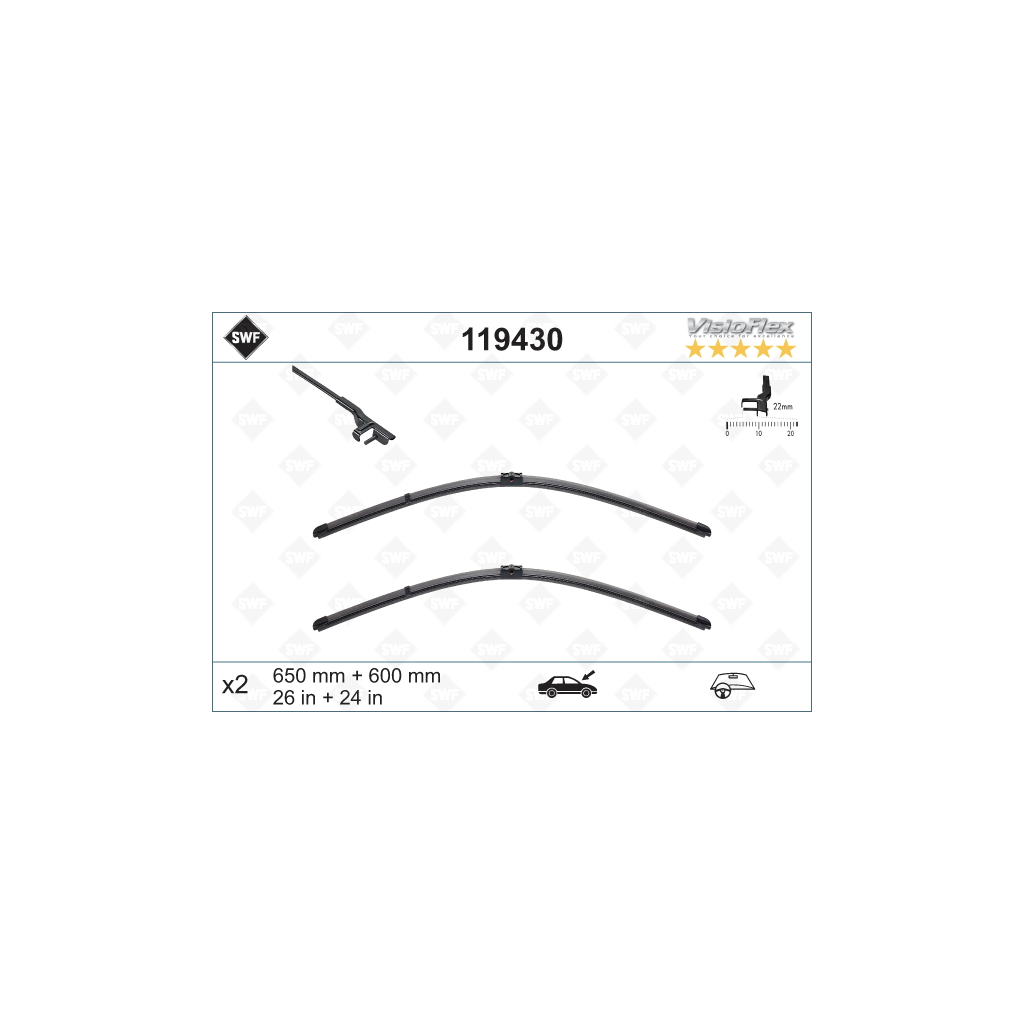 Щітка склоочисника SWF 119430 - зображення 1