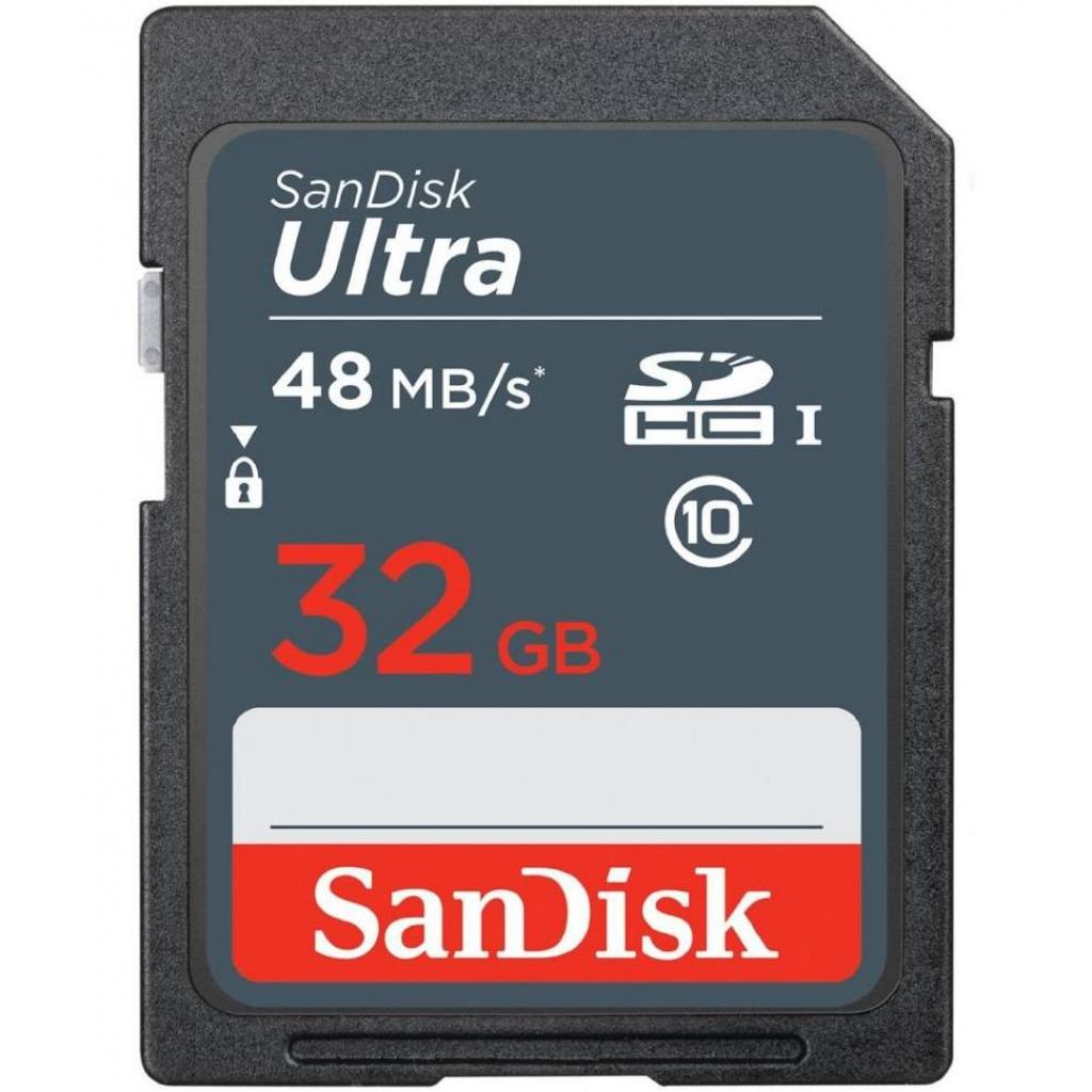 Карта пам'яті SanDisk 32GB SDHC class 10 UHS-I Ultra Lite (SDSDUNR-032G-GN3IN) - зображення 1