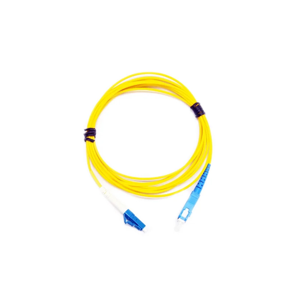 Оптичний патчкорд Eserver SC/UPC-LC/UPC SingleMode, Simplex, 1m (ES-SC-LC/UPC-1-SM-S) - зображення 1