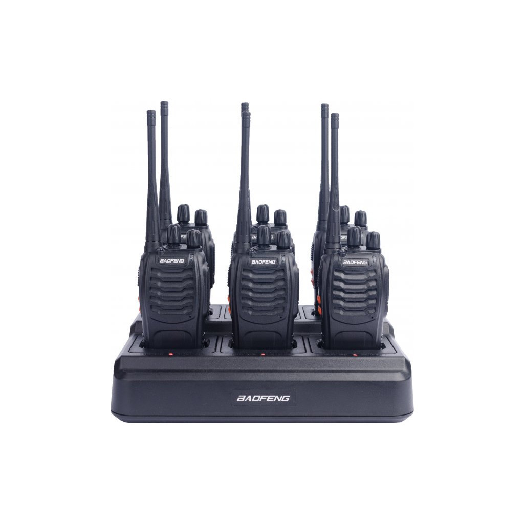 Портативна рація Baofeng BF-888S SIX PACK + зарядний комплект (BL-1X6 + 6 АКБ BL-888) (BF-888S_6_6WCBF888S_BL-88) - зображення 1