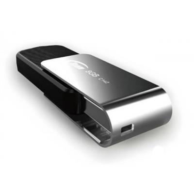 USB флеш накопичувач Team 8GB C142 Black USB 2.0 (TC1428GB01) - зображення 2