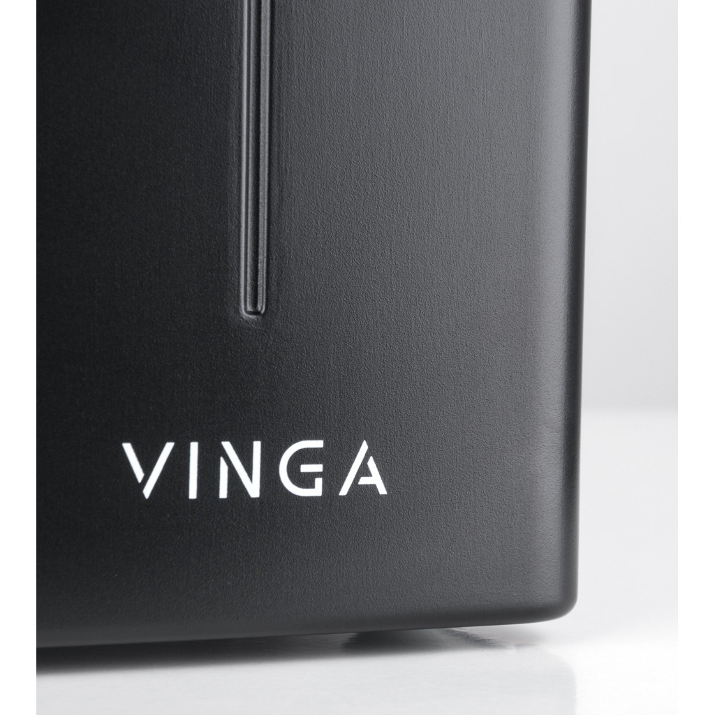 Пристрій безперебійного живлення Vinga LED 2000VA metall case (VPE-2000M) - зображення 4