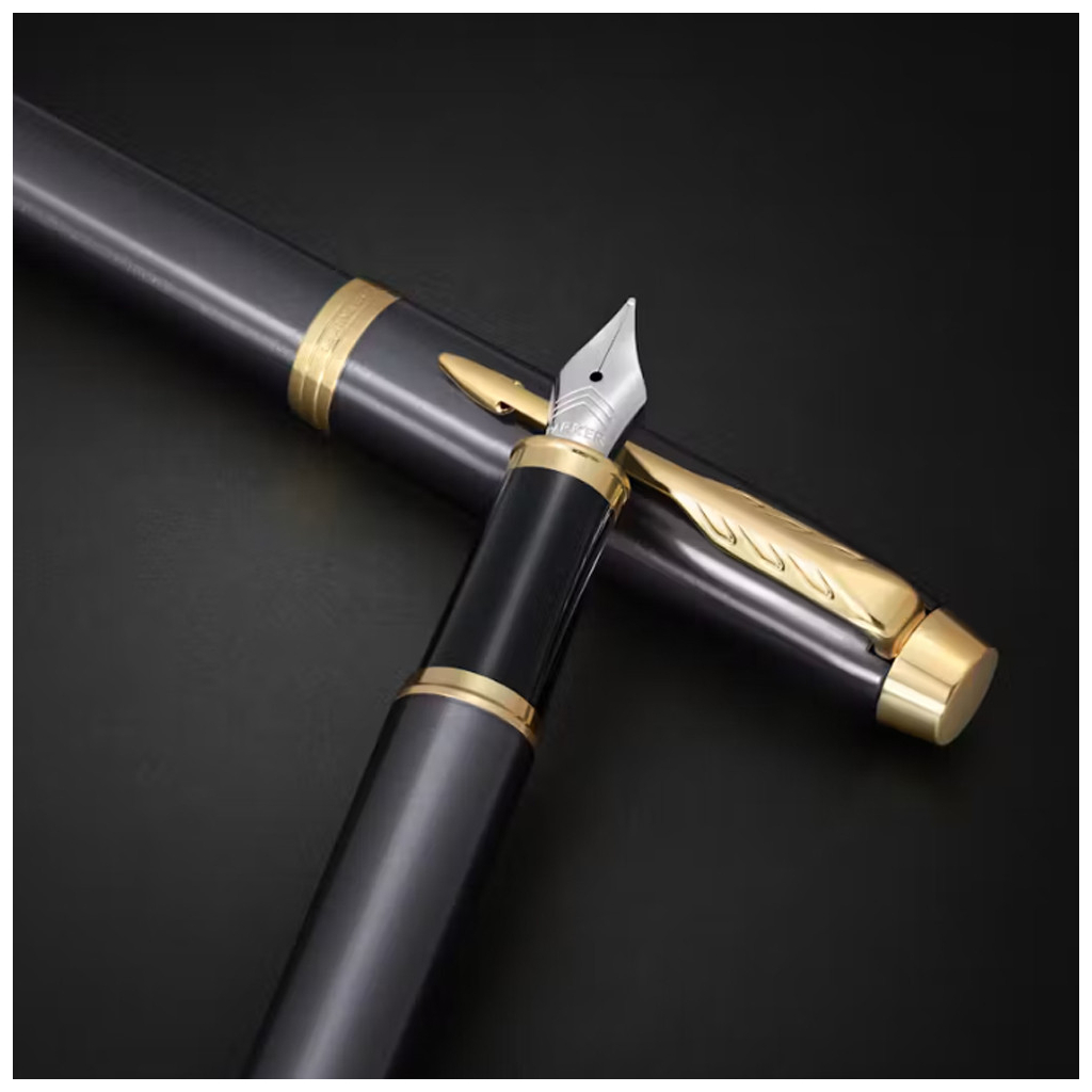 Ручка пір'яна Parker IM 17 Grey Lacquer GT  FP F (21 111) - зображення 7
