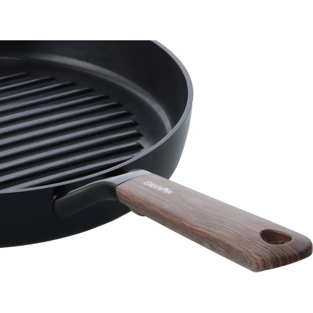Сковорода GreenPan Eco Smartshape гриль 28 см темне дерево (CC006444-001) - зображення 3
