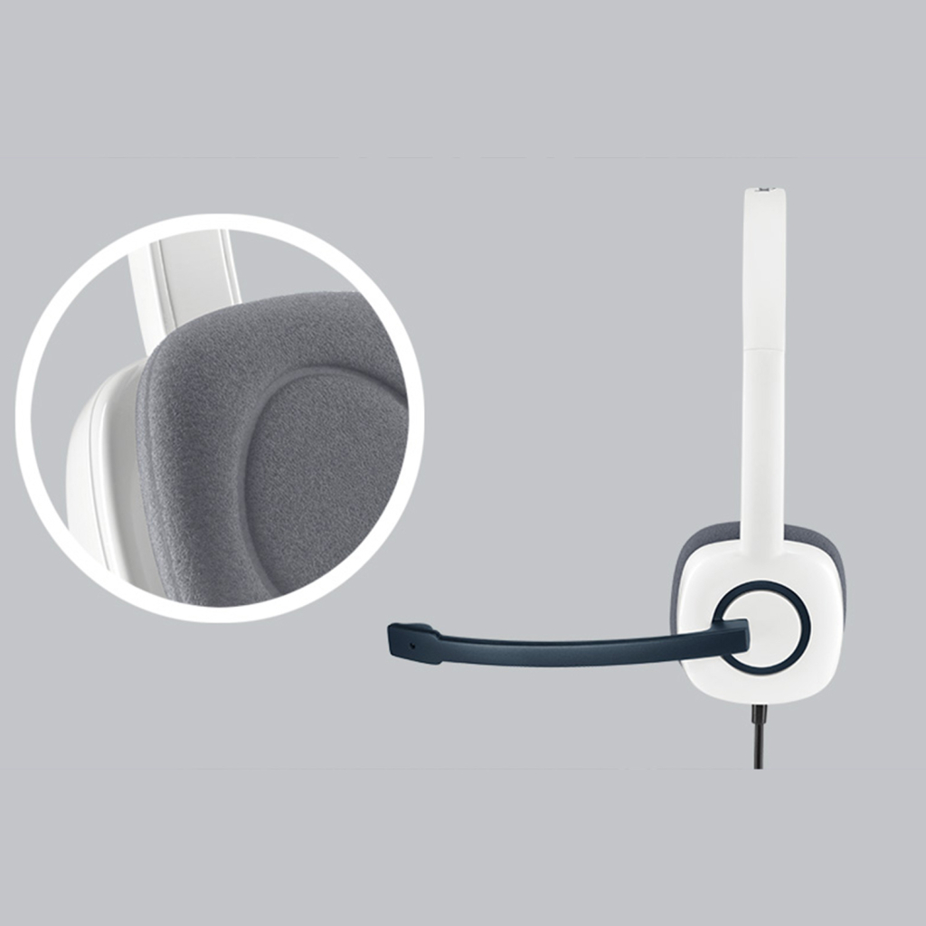 Навушники Logitech H150 Cloud White (981-000350) - зображення 4
