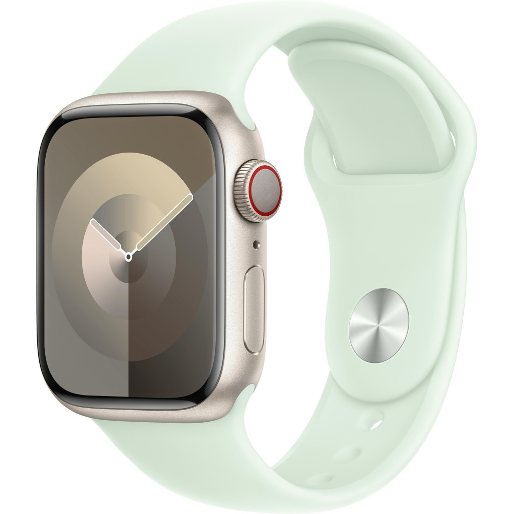 Ремінець до смарт-годинника Apple 45mm Soft Mint Sport Band - M/L (MWN03ZM/A) - зображення 4