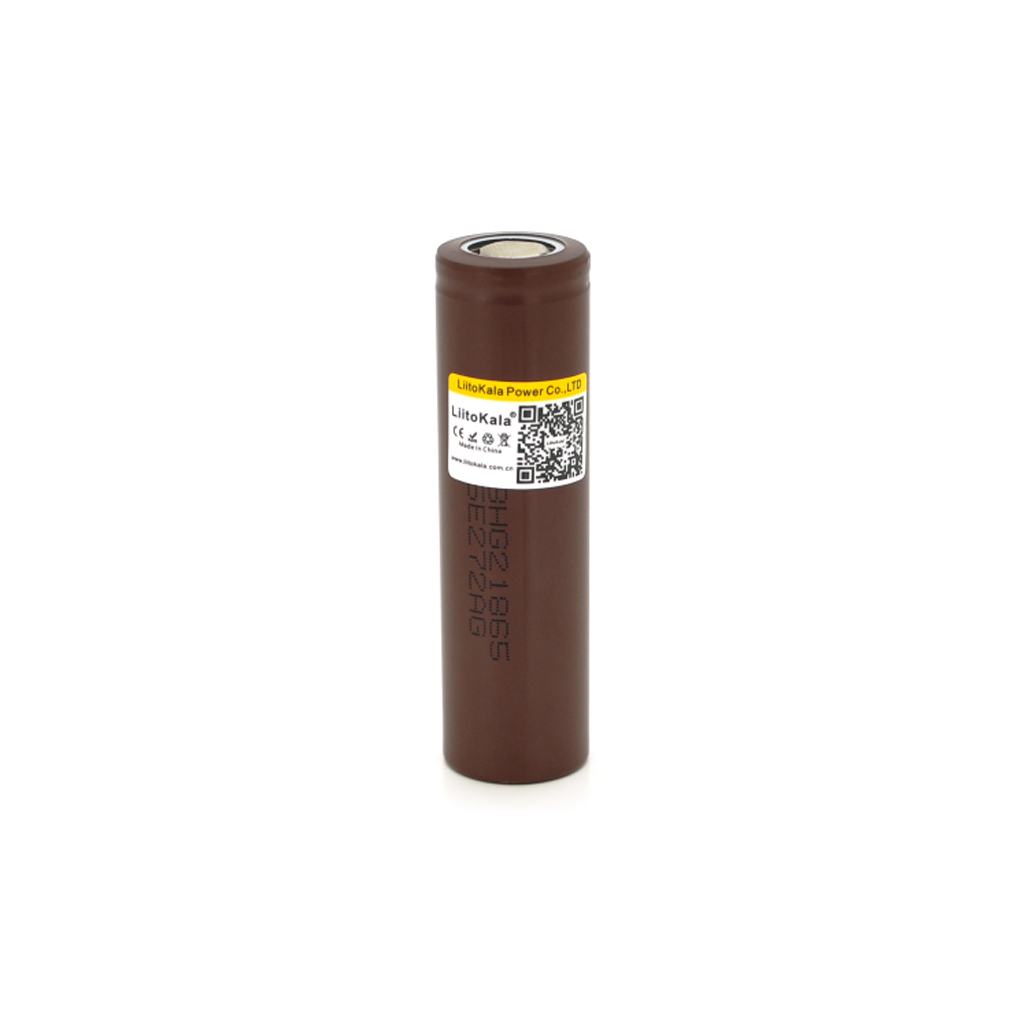 Акумулятор 18650 3000mAh (2850-3000mah), 30A, 3.7V (2.75-4.2V), Brown, PVC BOX Liitokala (Lii-HG2) - зображення 1
