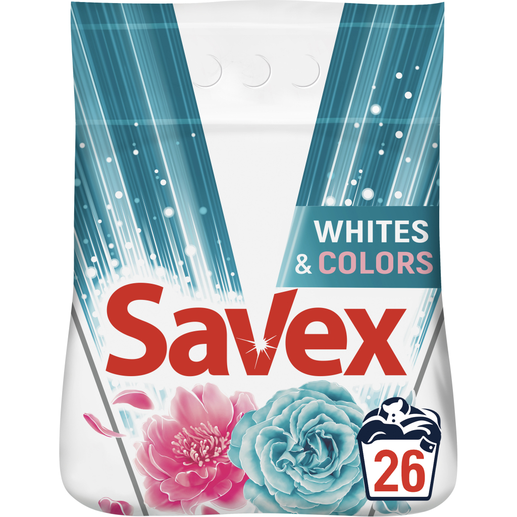 Пральний порошок Savex Whites & Colors 4 кг (3800024025051) - зображення 1