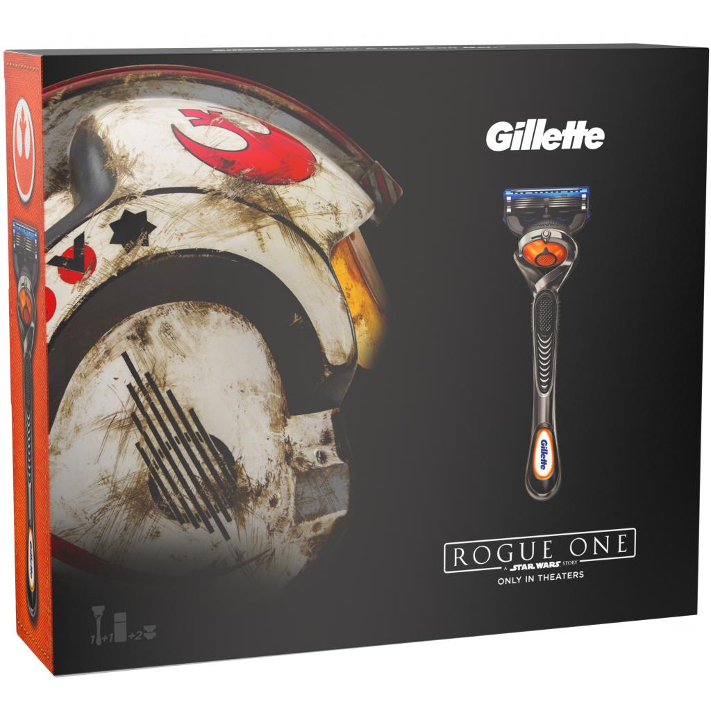 Набір для гоління Gillette Бритва Fusion ProShiel+3 сменные кассеты+Гель Sport 170 мл (7702018423682) - изображение 2