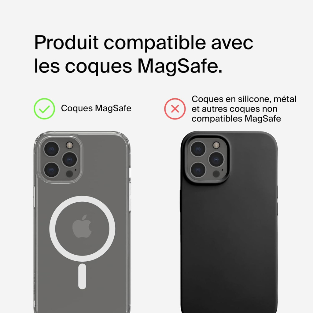 Зарядний пристрій Belkin 3in1 Magnetic Pad Qi2 15W Black (WIZ032KQBK) - зображення 8