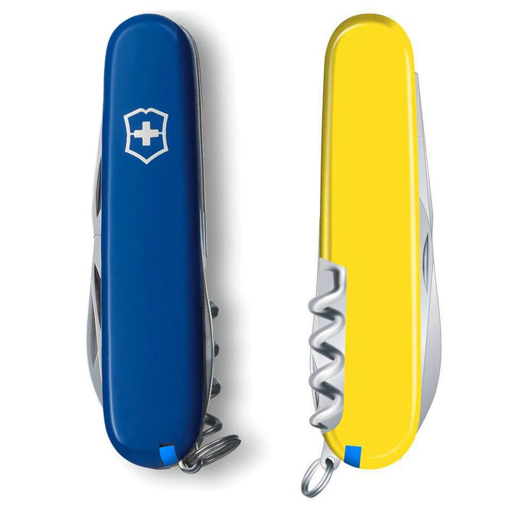 Ніж Victorinox Camper Ukraine 91 мм Синьо-жовтий (1.3613.2.8) - зображення 6