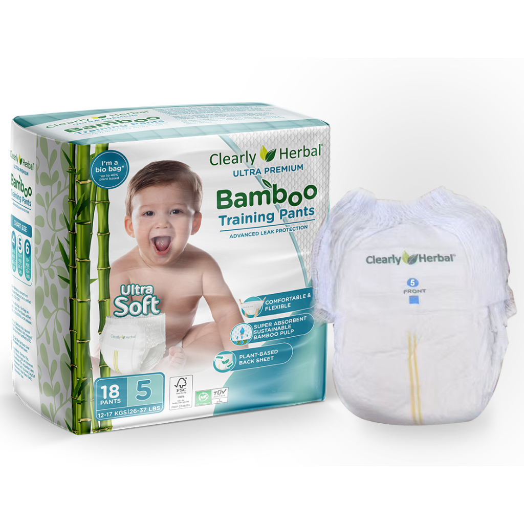 Підгузки Clearly Herbal Bamboo, розмір 5 (12-17 кг), 18 шт. (1125) - зображення 1