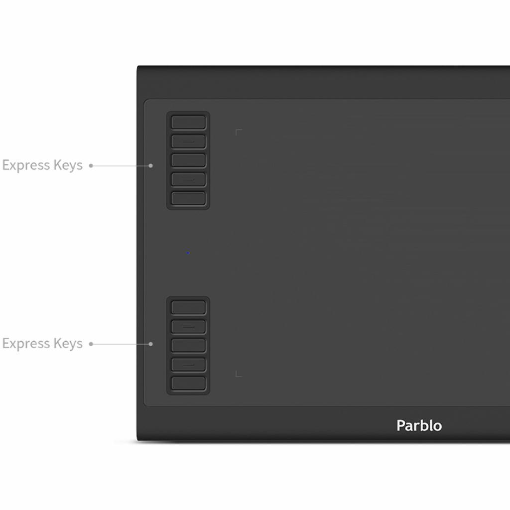 Графічний планшет Parblo A610 Plus V2 Black (A610PLUSV2) - зображення 3