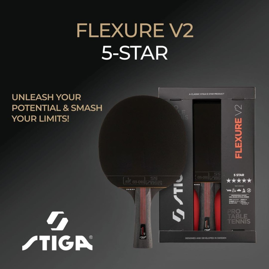 Ракетка для настільного тенісу Stiga Ракетка для настільного тенісу Stiga Flexure 5 Star ver.2 FL (1215-1205-3 (931707) - изображение 7