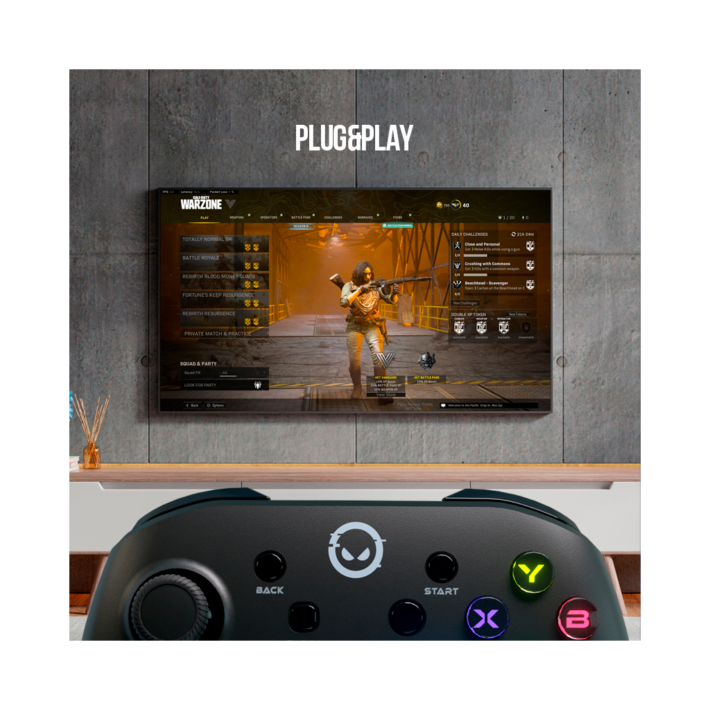 Геймпад Lorgar TRIX-510 PC iOS13 Android PS3 Bluetooth Black (LRG-GP510) - зображення 12