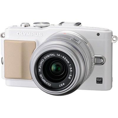 Цифровий фотоапарат Olympus PEN E-PL5 14-42 mm Flash Air white/silver (V205041WE010) - зображення 1