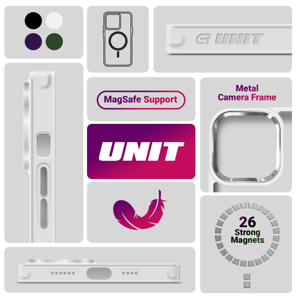 Чохол до мобільного телефона Armorstandart Unit MagSafe Apple iPhone 16e Matte Clear (ARM83877) - зображення 6