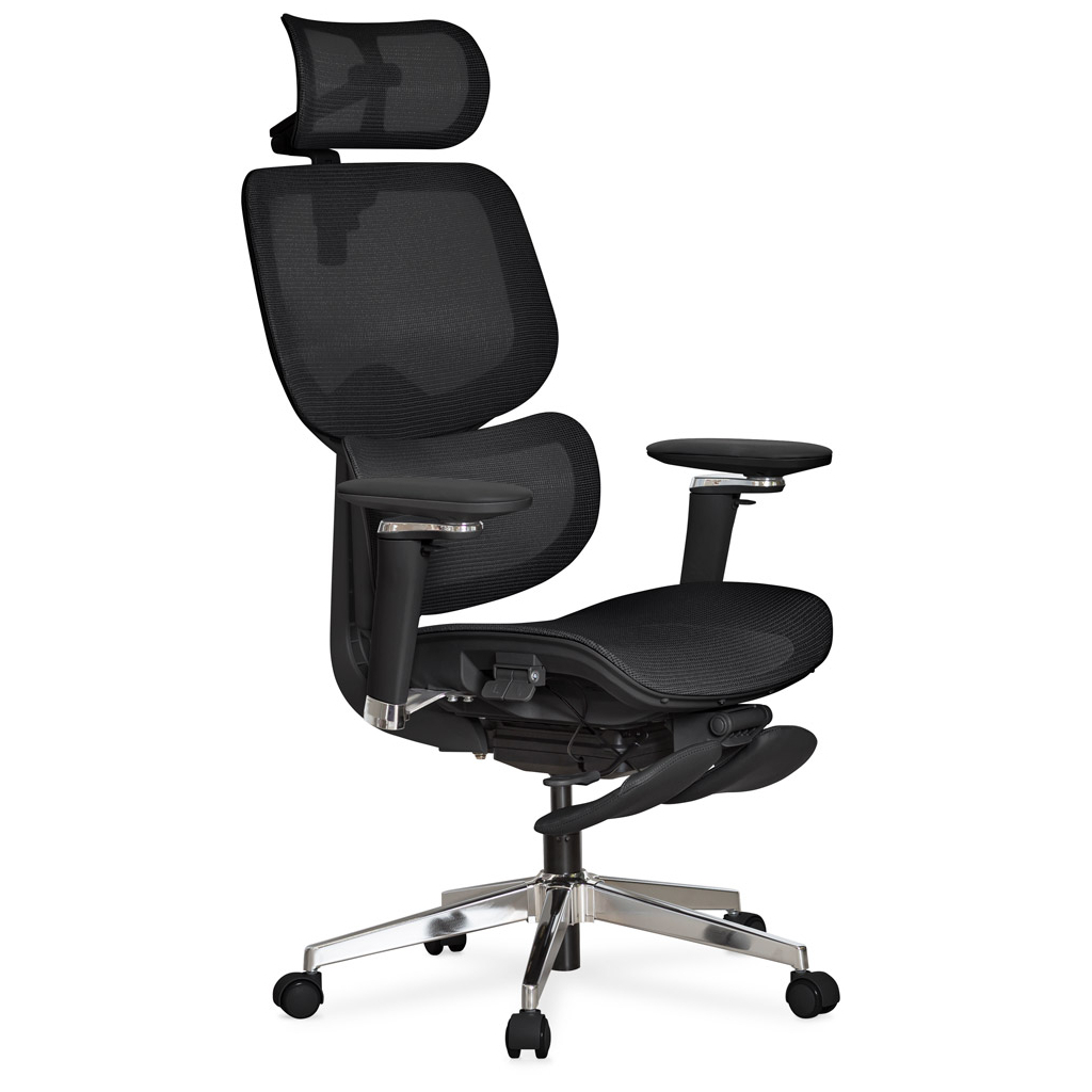 Офісне крісло Mealux D2 Air Plus Black (HF-D2 Plus M/B) - зображення 1