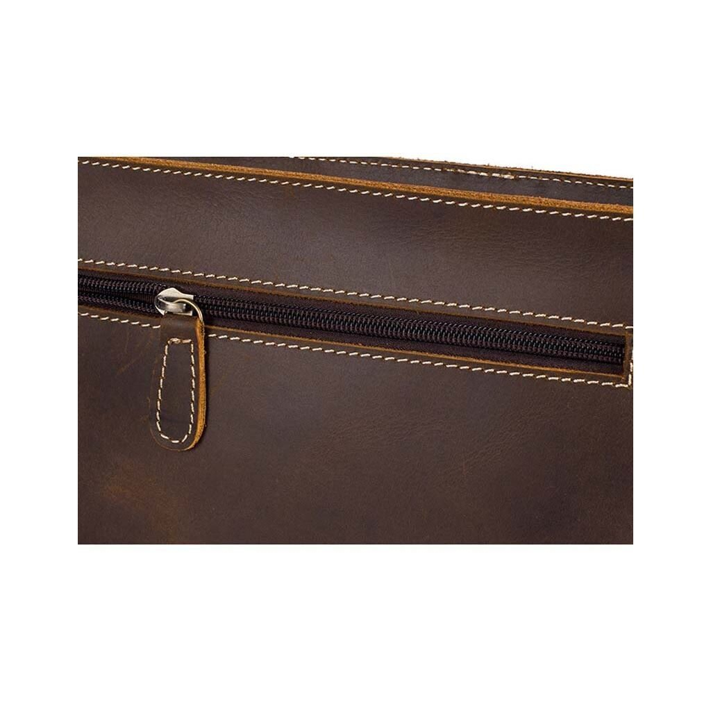 Сумка Vintage Коричнева (14675) - зображення 10