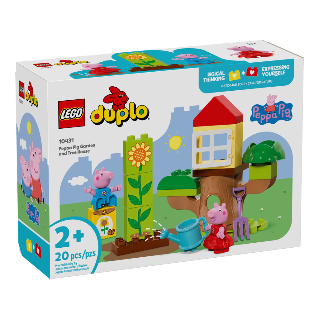Конструктор LEGO DUPLO Peppa Pig Сад і будиночок на дереві Пеппи (10431) - зображення 1
