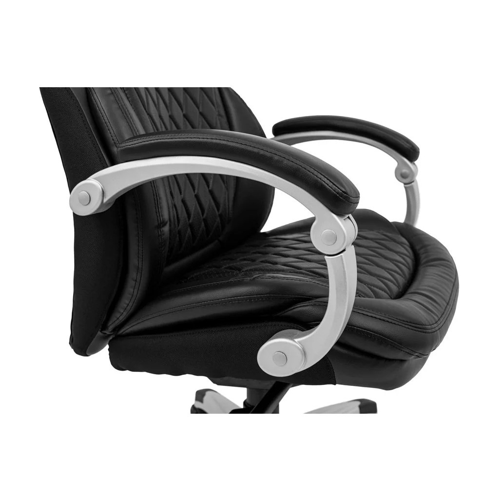 Офісне крісло Richman Преміо Пластик Річ Synchro Шкіра Спліт Чорна (R00000042321) - зображення 11