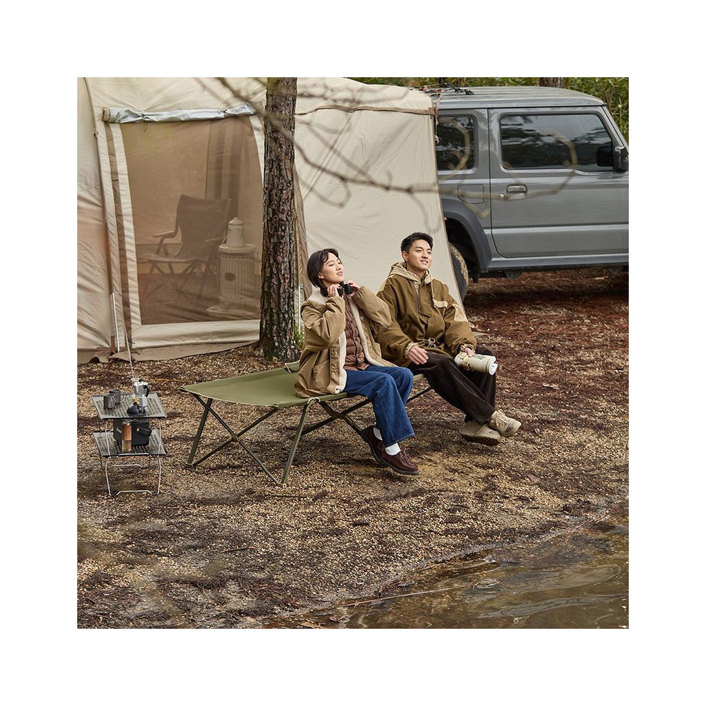 Розкладачка Naturehike CNH22JU033, сталь, зелений (6975641888543) - зображення 9