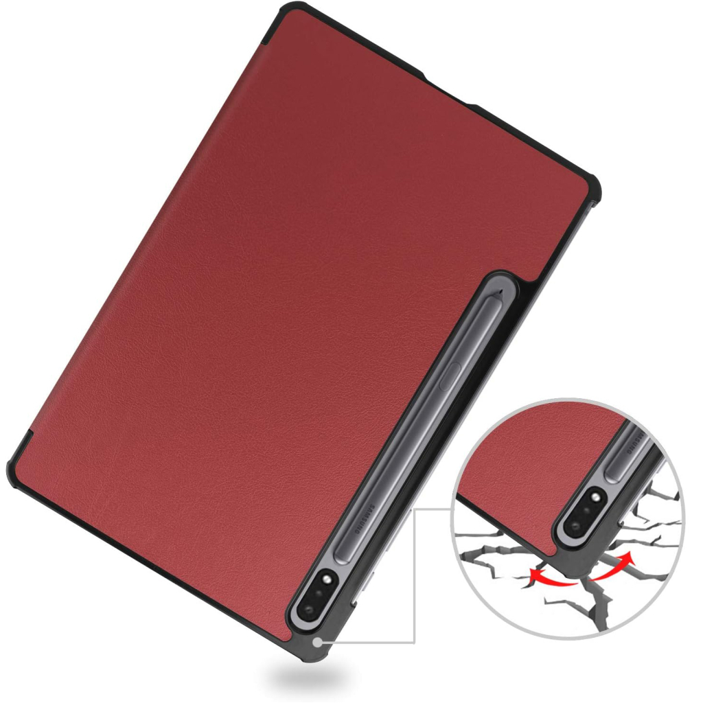 Чохол до планшета BeCover Smart Case Samsung Galaxy Tab S10 FE (SM-X520/SM-X526) 10.9" Red Wine (713281) - зображення 3