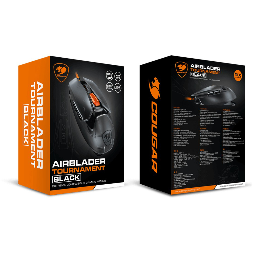 Мишка Cougar AirBlader Tournament USB Black (AirBlader Tournament Black) - зображення 9