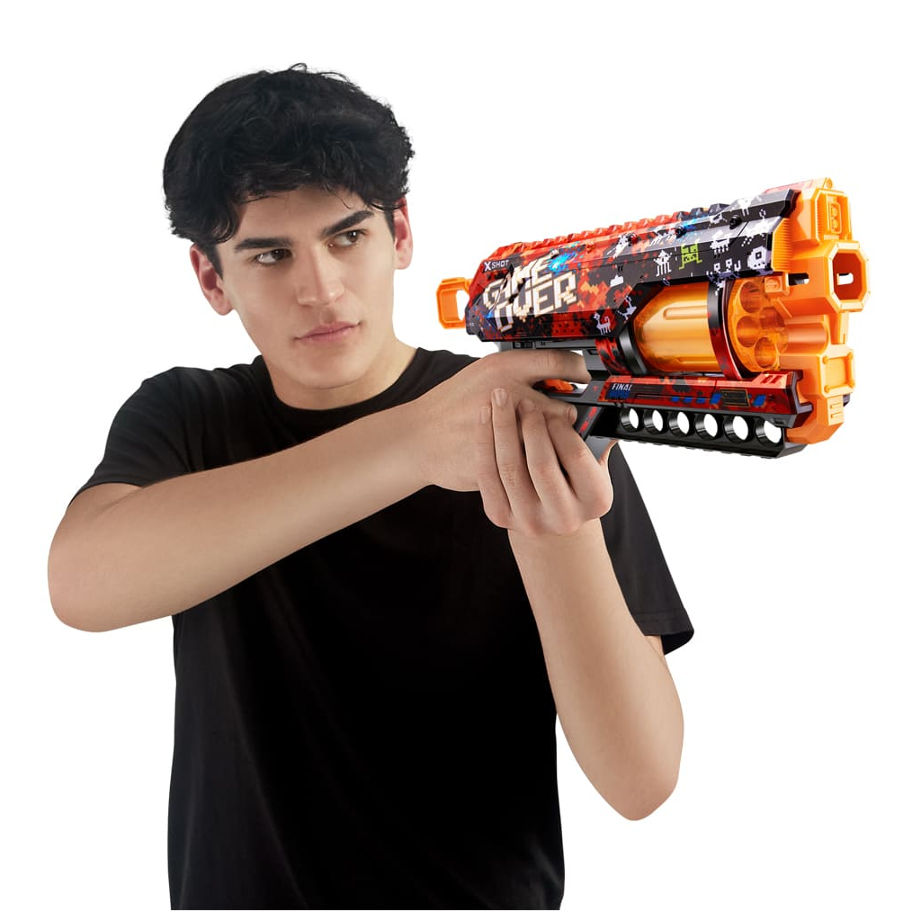 Іграшкова зброя Zuru X-Shot Швидкострільний бластер Skins Griefer Game Over (12 патронів) (36561D) - зображення 6