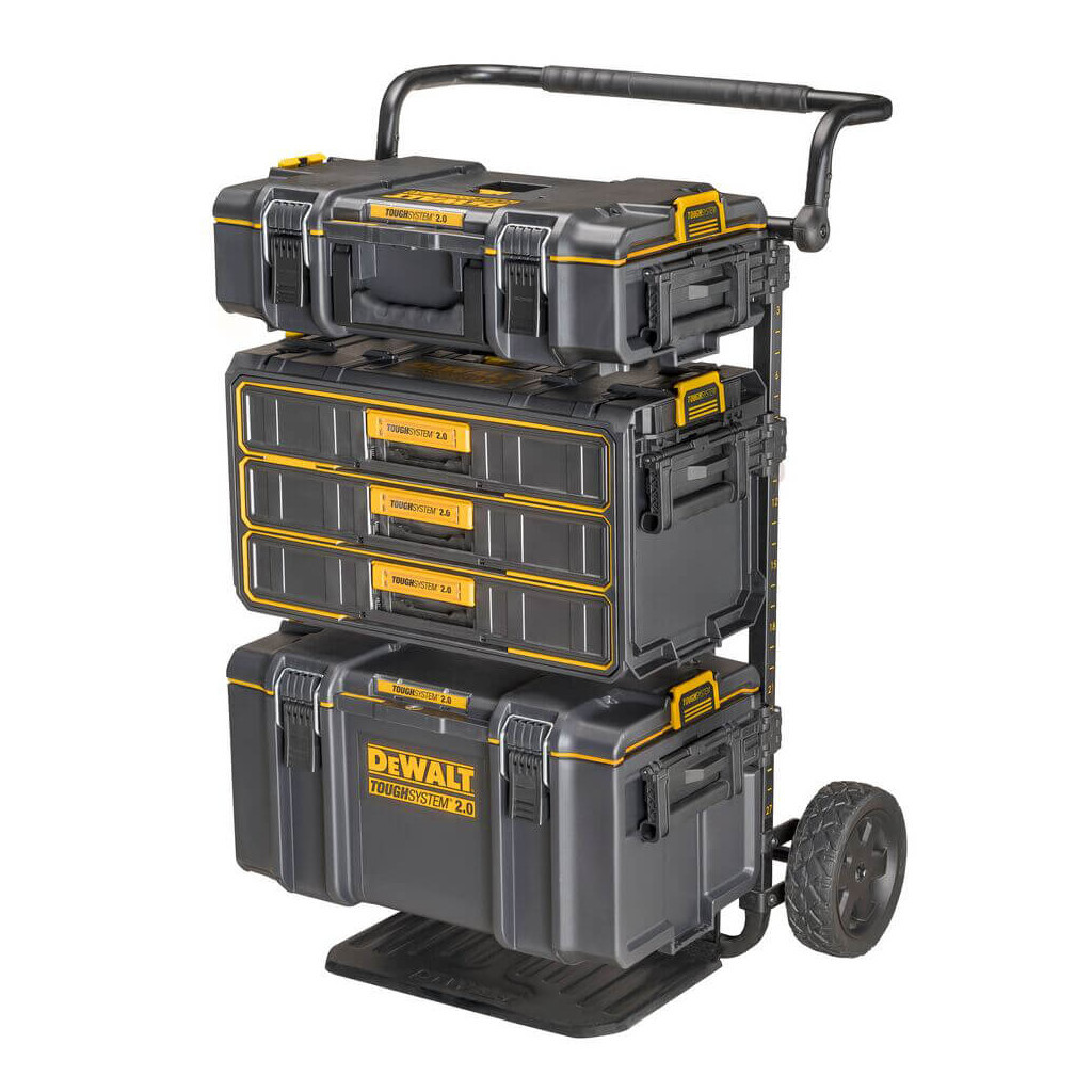Ящик для інструментів DeWALT TOUGHSYSTEM 2.0, 555х355х305 мм., модуль на 3 ящики (DWST08330-1) - зображення 7