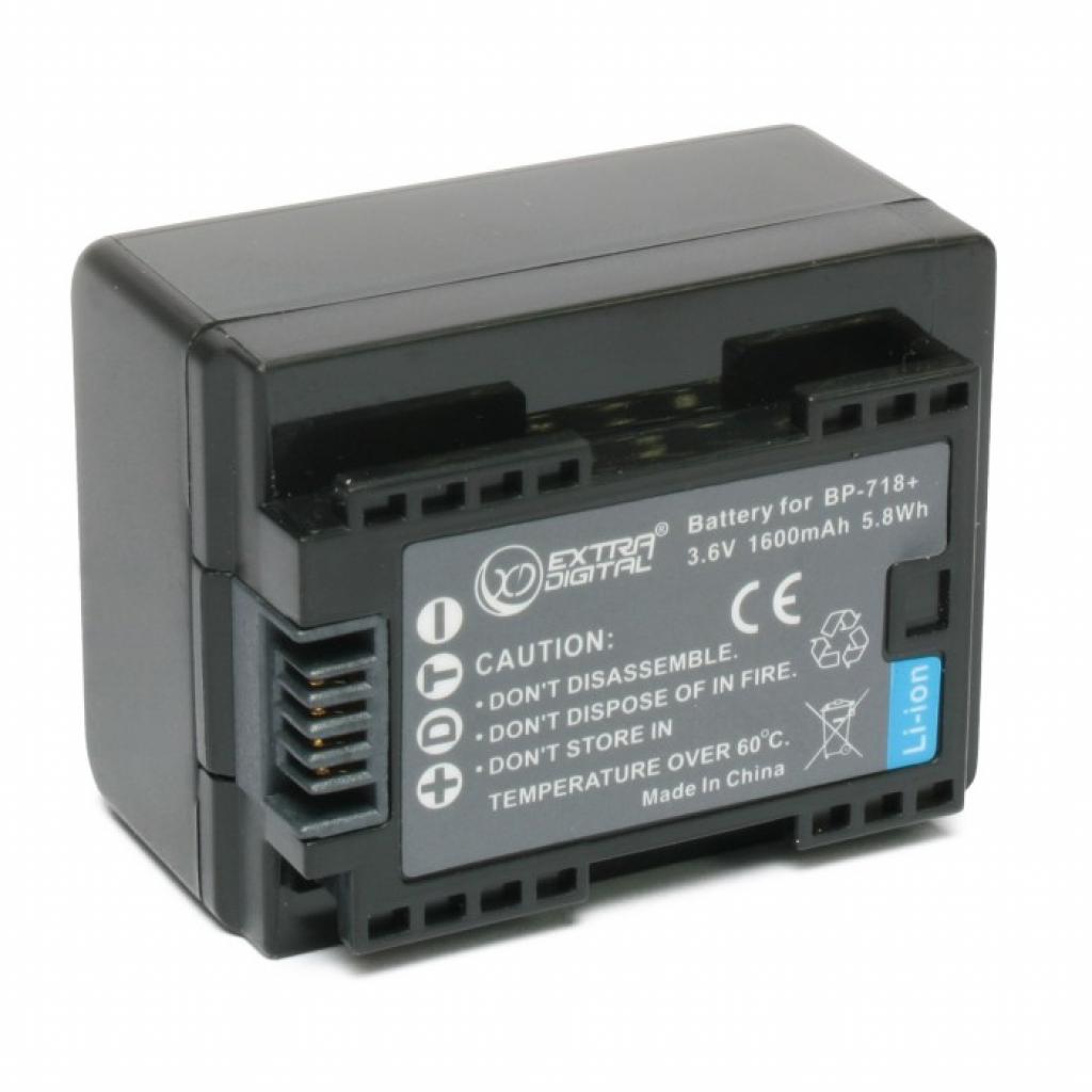 Акумулятор до фото/відео Extradigital Canon BP-718 (chip) (BDC1301) - зображення 1