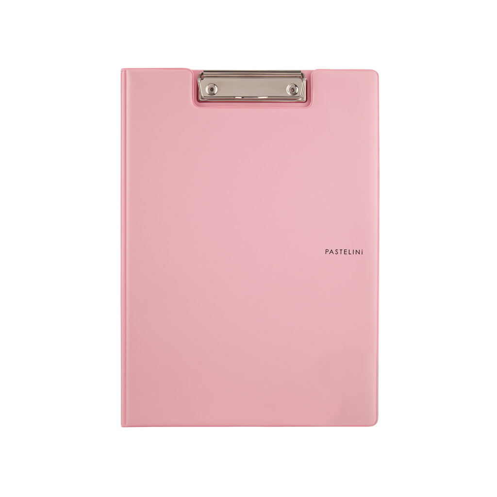 Клипборд-папка Axent Pastelini з металевим кліпом А4 вініл Рожева (2514-10-A) - изображение 1