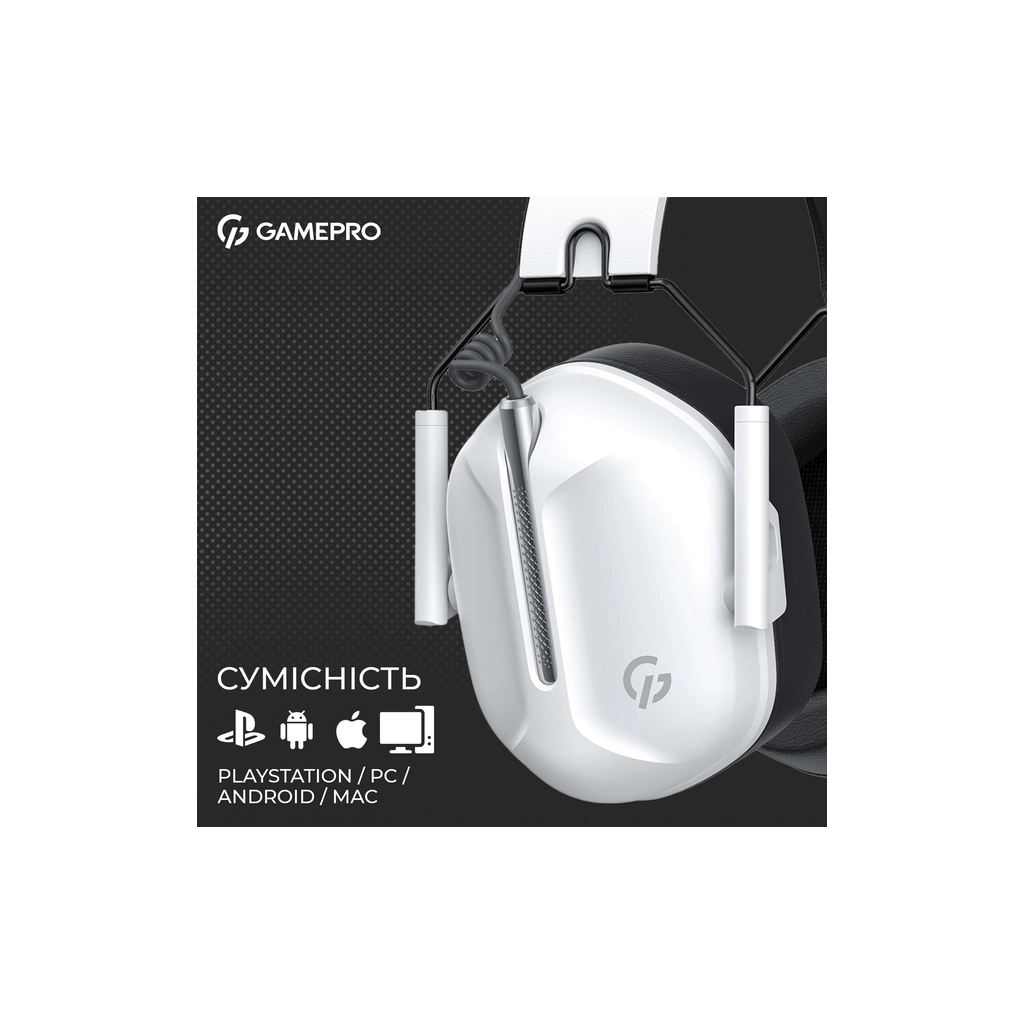 Навушники GamePro Genesis Hunter White (HS1350W) - зображення 11