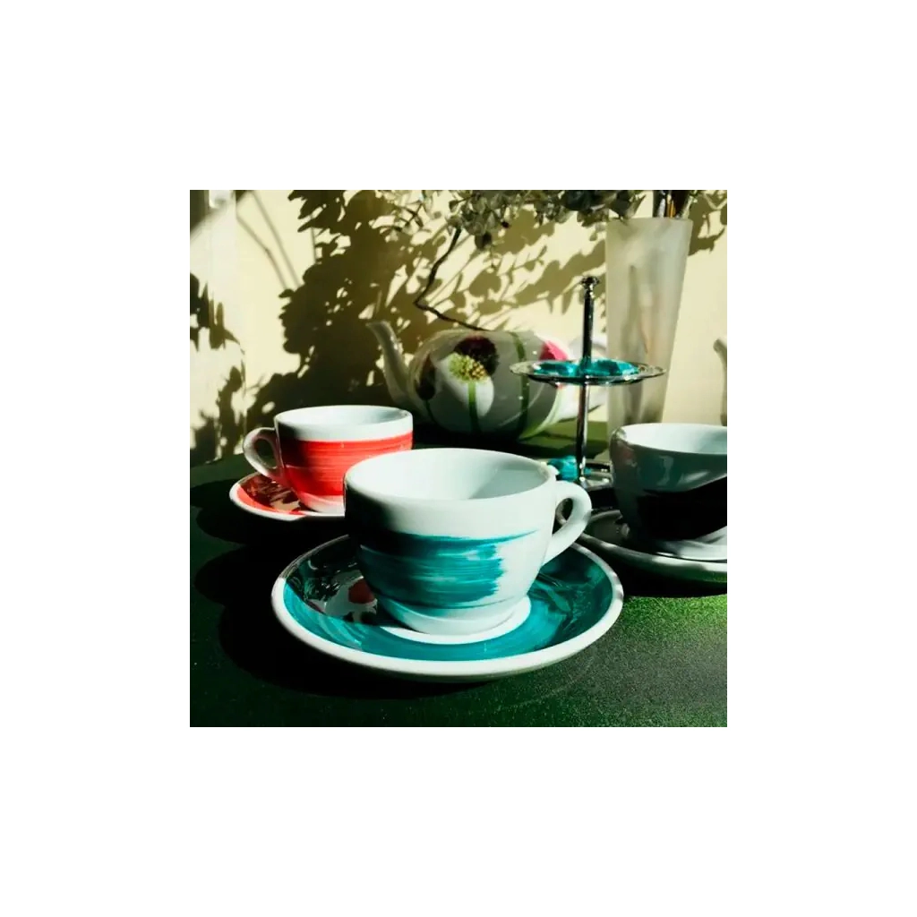 Чашка Ancap cappuccino 180 мл, серія Verona Millecolori Green (35119) - зображення 2