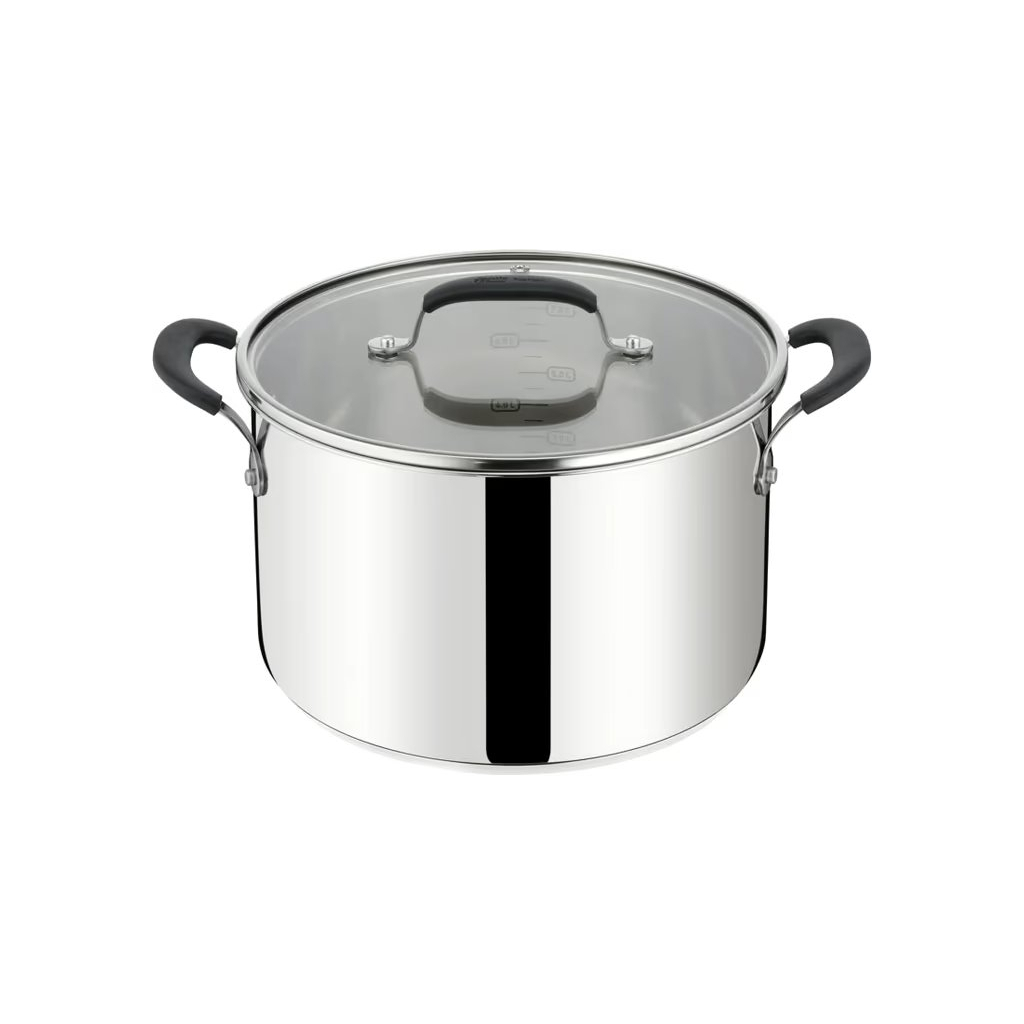 Каструля Tefal Jamie Oliver Home Cook, 8.4л, з кришкою, нержавіюча сталь, силікон (E3186375) - зображення 1