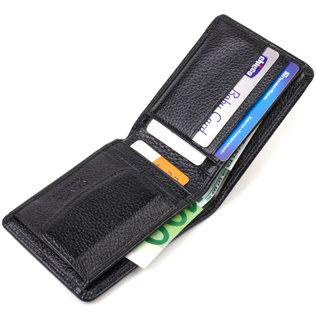 Гаманець Canpellini З натуральної шкіри Чорний (21875) - зображення 7