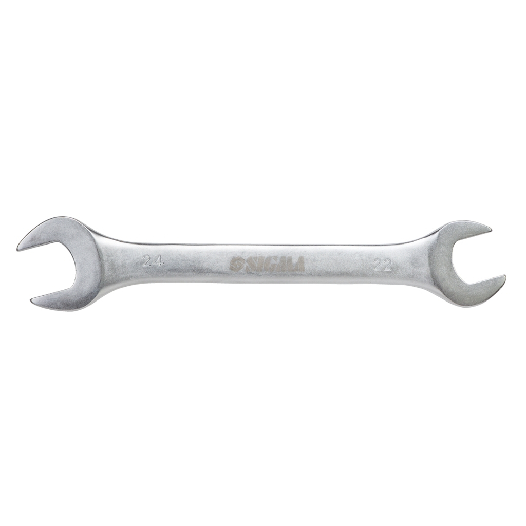 Ключ Sigma ріжковий 22×24мм CrV (6025861) - зображення 1