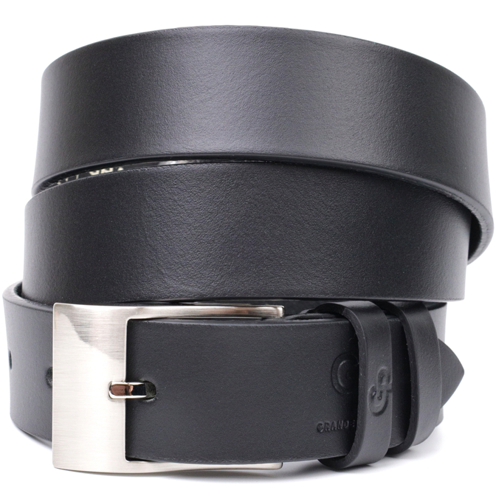 Ремінь Grande Pelle Брючний з натуральної шкіри Чорний (11688) - изображение 1