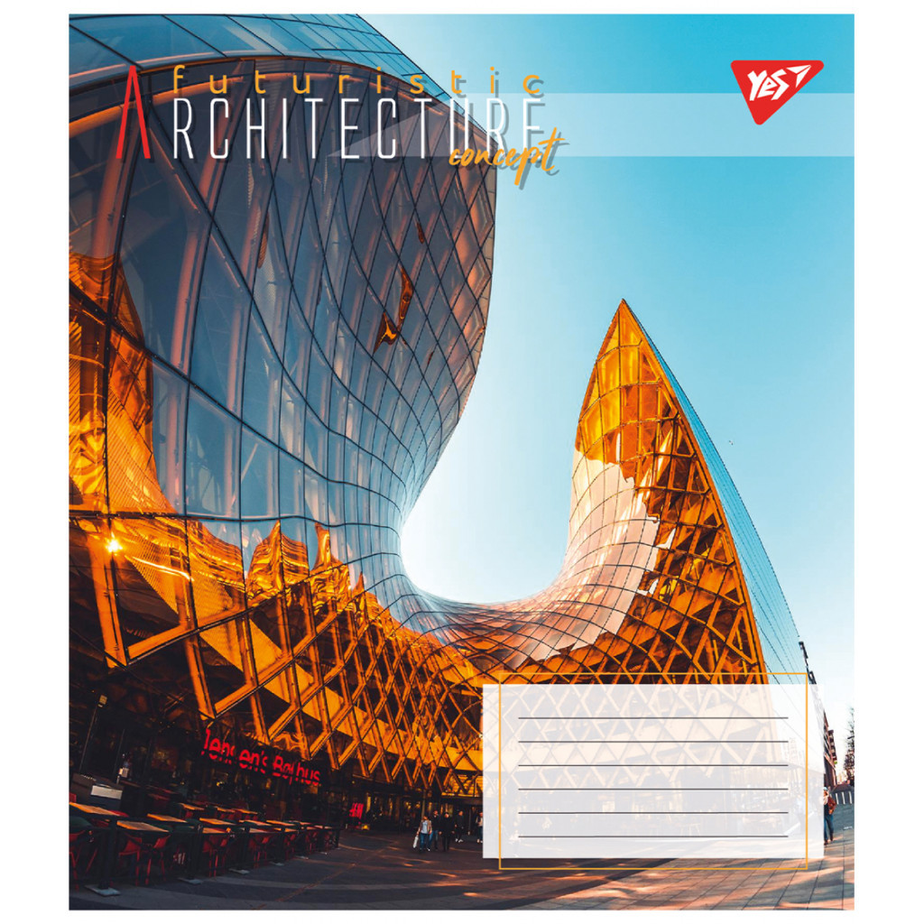 Зошит Yes Futuristic architecture 60 аркушів лінія (767157) - зображення 2