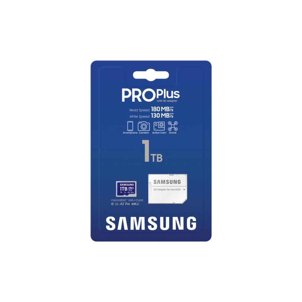 Карта пам'яті Samsung 1TB microSDXC class 10 UHS-I U3 V30 A2 Pro Plus (MB-MD1T0SA/EU) - зображення 8