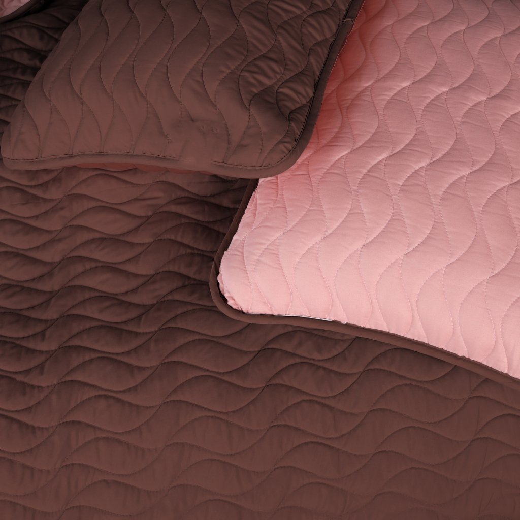 Покривало MirSon Набір Serenity Line №4300 Sea breeze (покривало + 2 наволочки) 150х210 см (2200007298426) - зображення 4