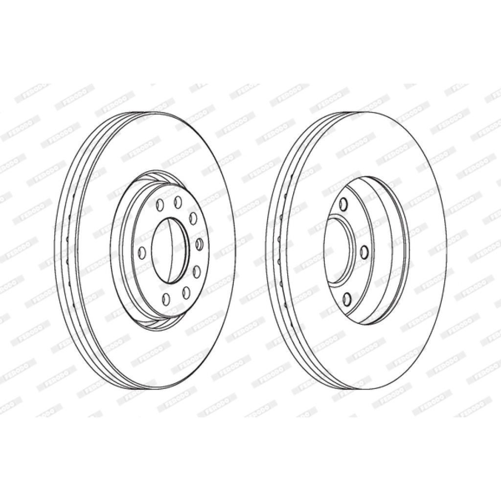 Гальмівний диск FERODO DDF1261 - зображення 1