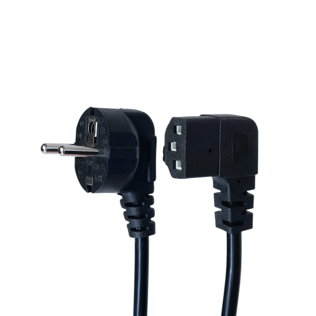 Кабель живлення C13 1.8m 90° corner black Armorstandart (ARM73124) - picture 1