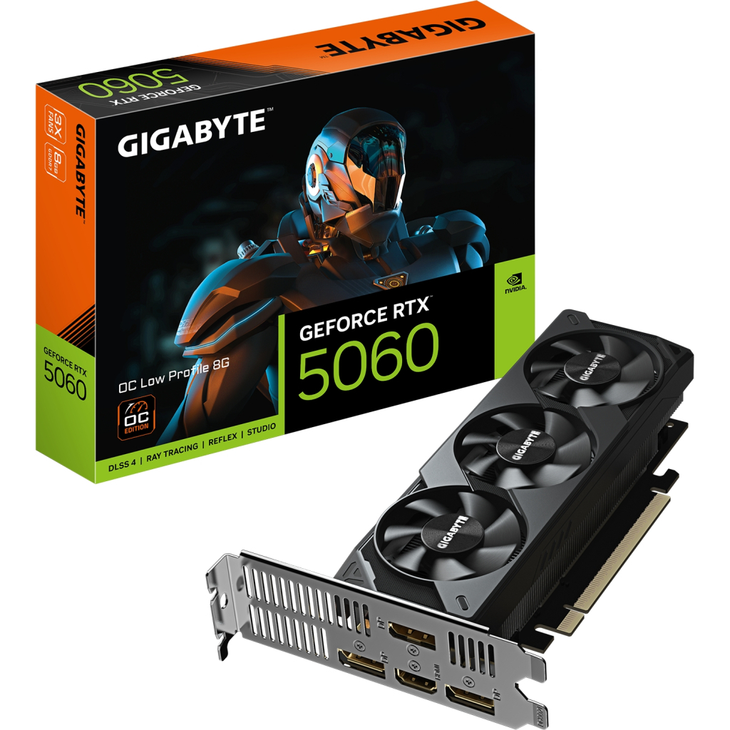Відеокарта GIGABYTE GeForce RTX5060 8Gb OC Low Profile (GV-N5060OC-8GL) - зображення 8