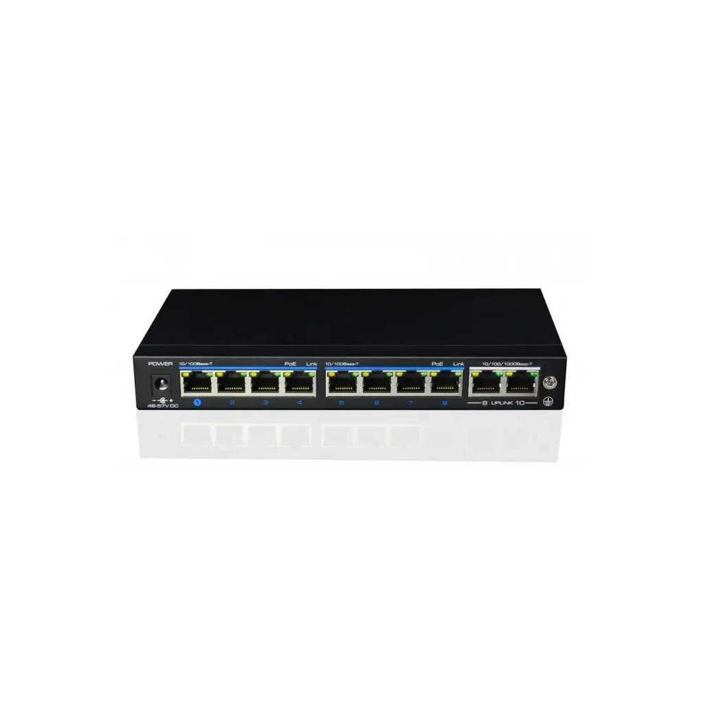 Комутатор мережевий Utepo UTP3-GSW0802-TP120 - зображення 1